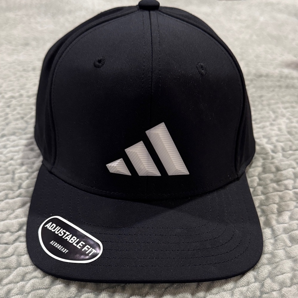 Adidas Black Cap with White Logo
